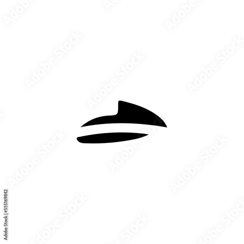 Jet Ski icon. Simple style jet ski extreme travel poster background symbol. Jet Ski brand logo design element. Jet Ski t-shirt printing. Vector for sticker.