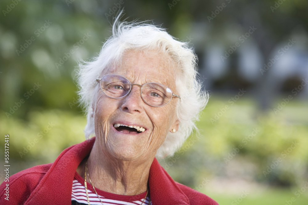 Portrait of a senior woman smiling. Portrait of a senior woman smiling.