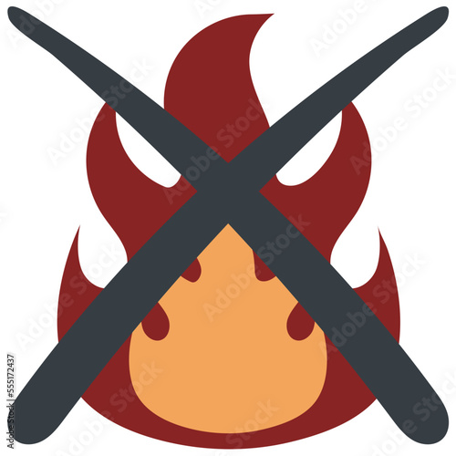 HIGHLY FLAMMABLE flat icon