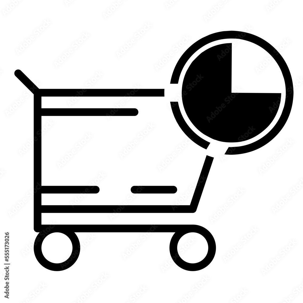 shopping cart icon with clock, shoping cart icon with time shopping cart icon with clock, shoping cart icon with time