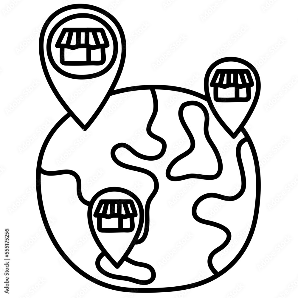 Obraz premium FRANCHISE line icon