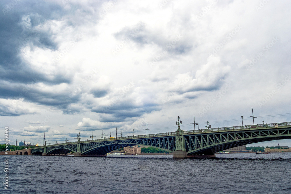 Troitskiy bridge - one of the bridges of St. Petersburg