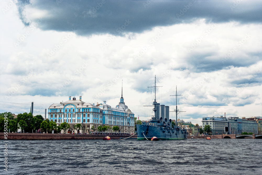Linear cruiser Aurora - Saint Petersburg, Russia Linear cruiser Aurora - Saint Petersburg, Russia