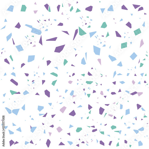 terrazzo pattern rug diverse colorful styles with abstract mosaic stone shapes. Modern terrazo minimalist art background set ideal for print, fashion or trendy design project.