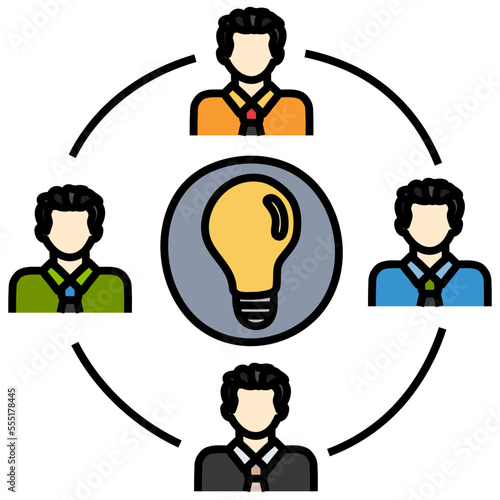 IDEA filled outline icon