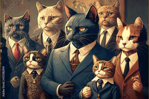 A brigade of cats, Godfather style