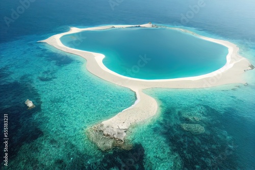 View of island from Drone 