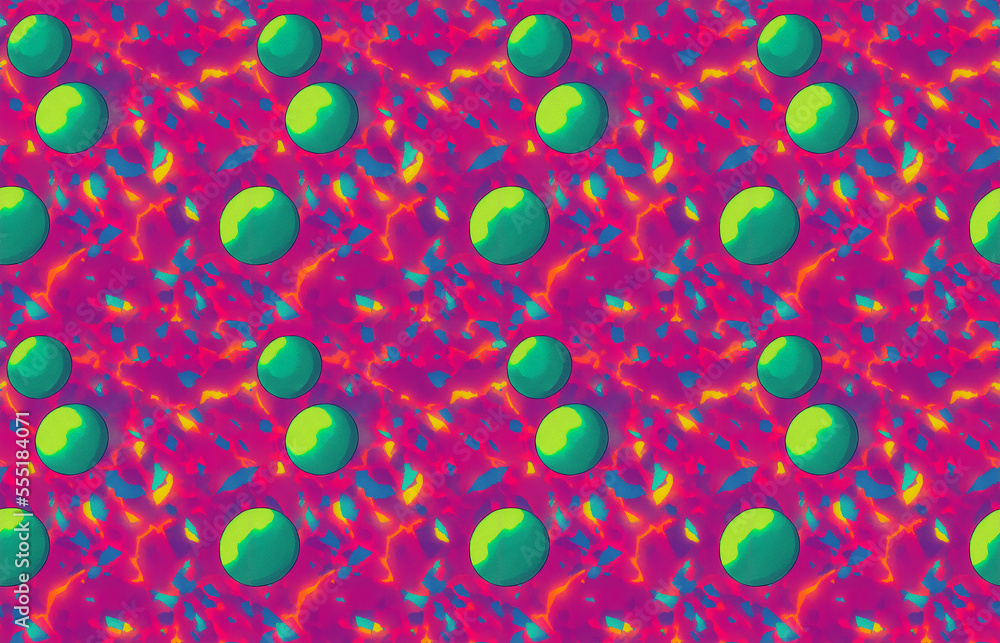 seamless tile, background with circles, lime green pink purple and blue background, colorful, seamless, tile, modern, vibrant colors and dynamic, illustration, digital seamless tile, background with circles, lime green pink purple and blue background, colorful, seamless, tile, modern, vibrant colors and dynamic, illustration, digital