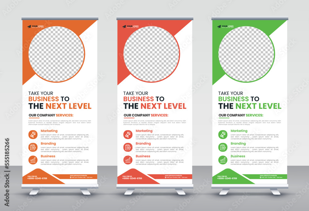 Modern Corporate rollup and X banner design templates for corporate Business, company, shop, brand and restaurant with professional creative and modern design Modern Corporate rollup and X banner design templates for corporate Business, company, shop, brand and restaurant with professional creative and modern design