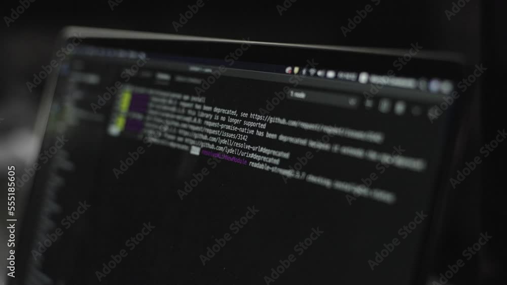 Closeup coding on screen, coding html and programming on screen laptop, development web, developer.
Closeup coding on screen, coding html and programming on screen laptop, development web, developer.