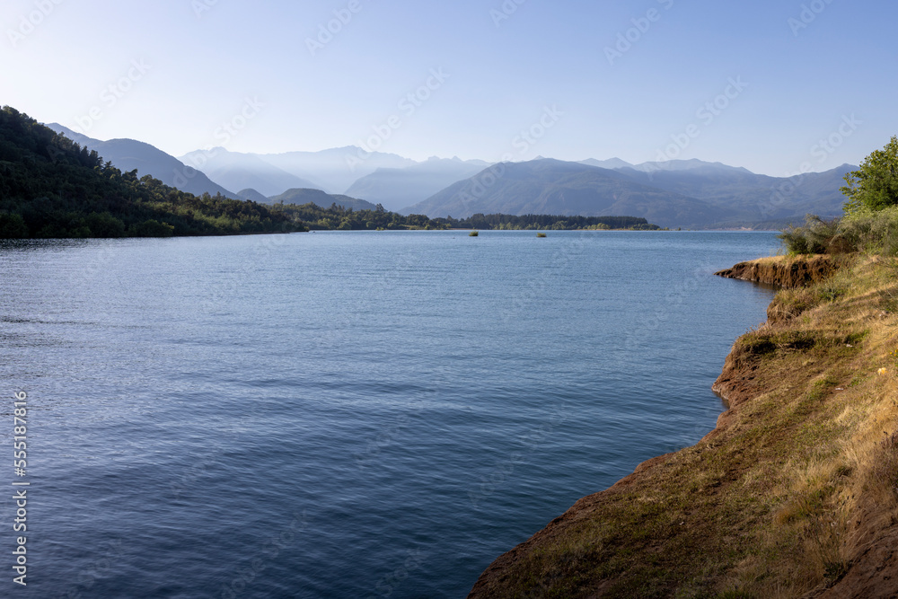 Beautiful Colbun lake in Maule, Chile 