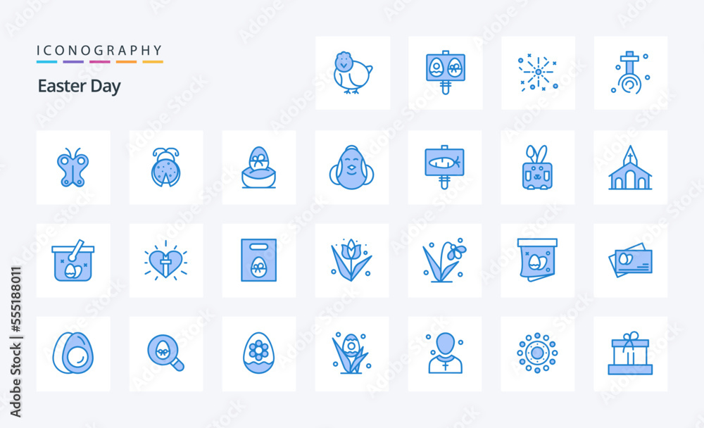 25 Easter Blue icon pack