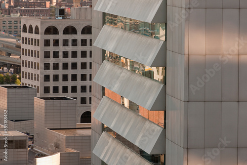 Buildings in a city, Federal Reserve Bank Building, Boston, Massachusetts, USA photo
