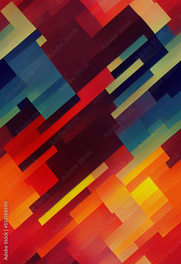 Modern futuristic painting abstract background design Generative AI