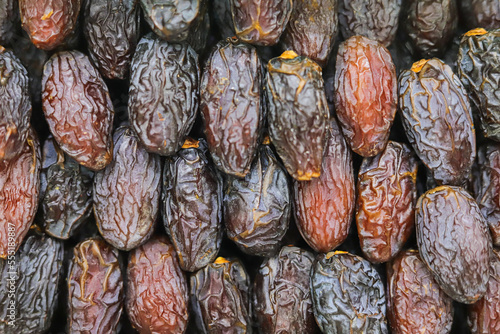 close up of dried dates