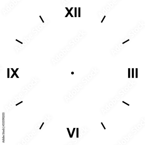 Clock For Wall, Interior and Exterior For Pictogram, Website, Apps, Art Illustration or Graphic Design Element. Format PNG