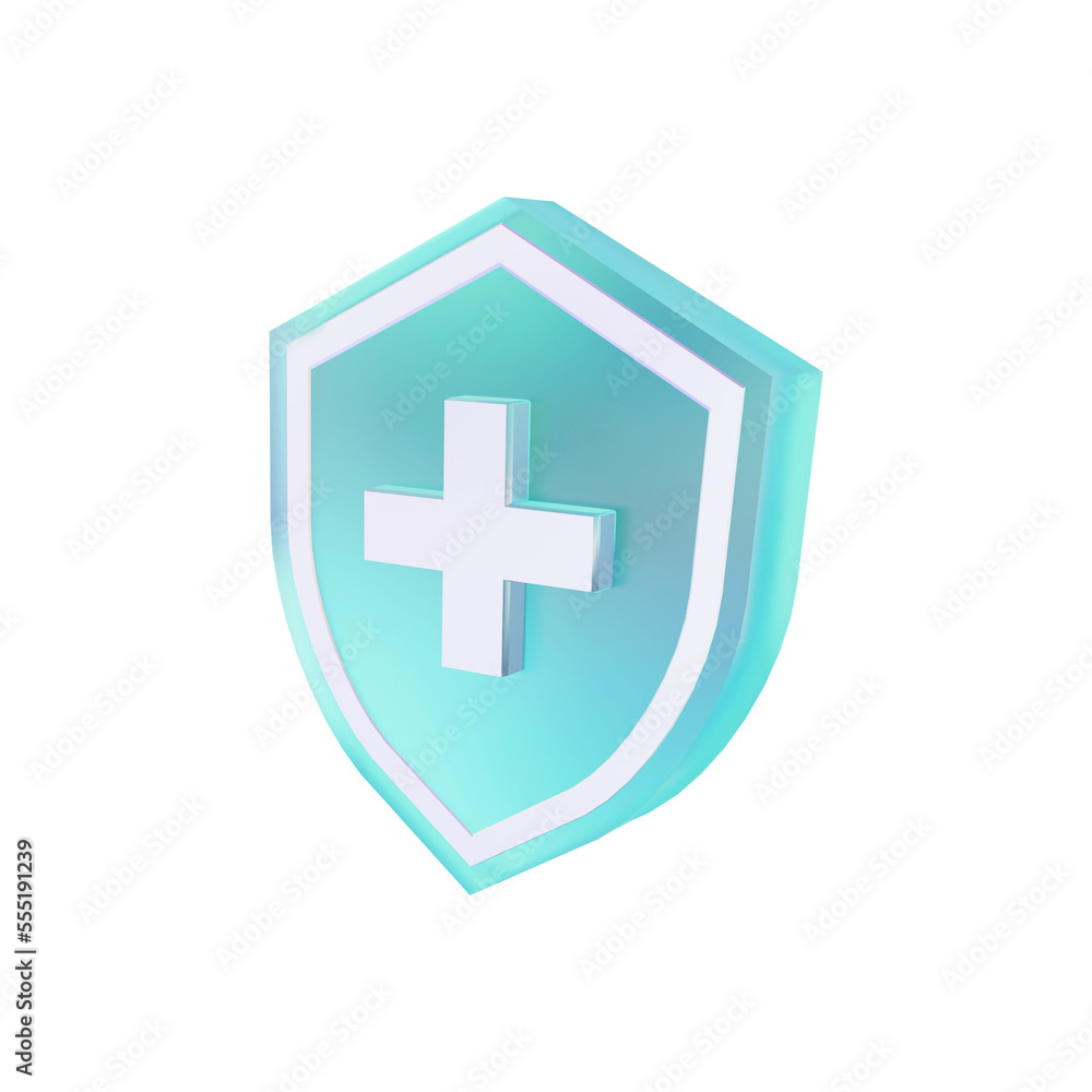 Shield protection medication 3d rendering illustration Shield protection medication 3d rendering illustration