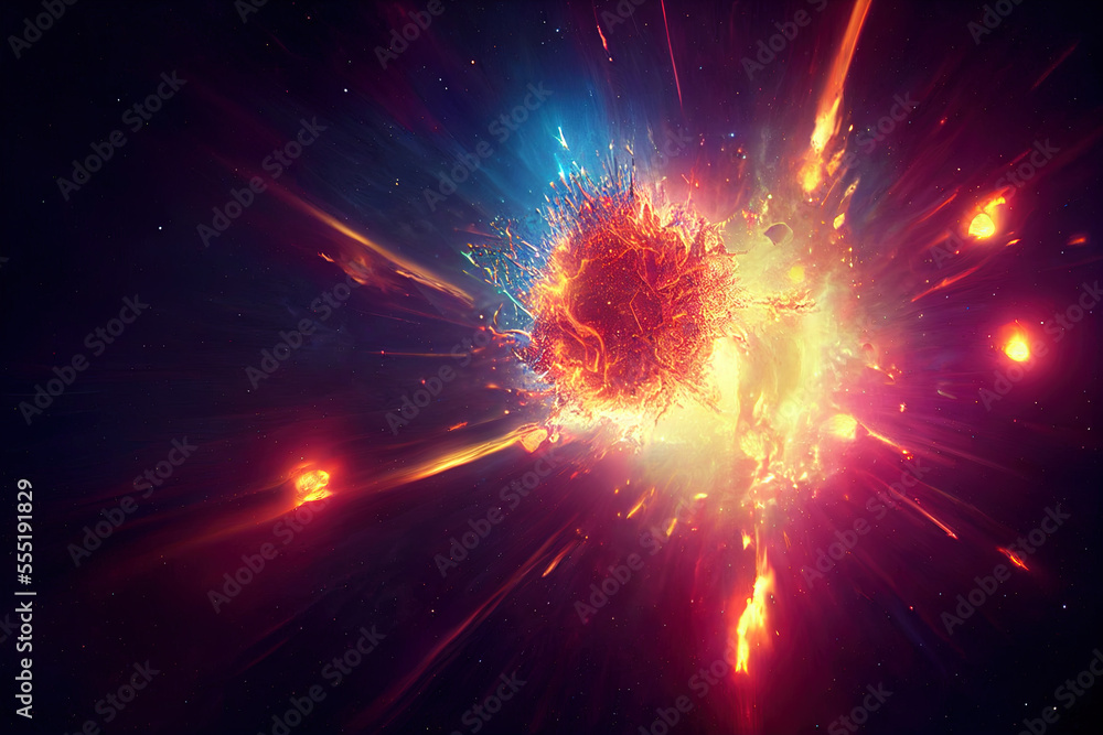 Space abstract background, collapse of massive star, Supernova, galaxy, stars and cosmic gas Space abstract background, collapse of massive star, Supernova, galaxy, stars and cosmic gas
