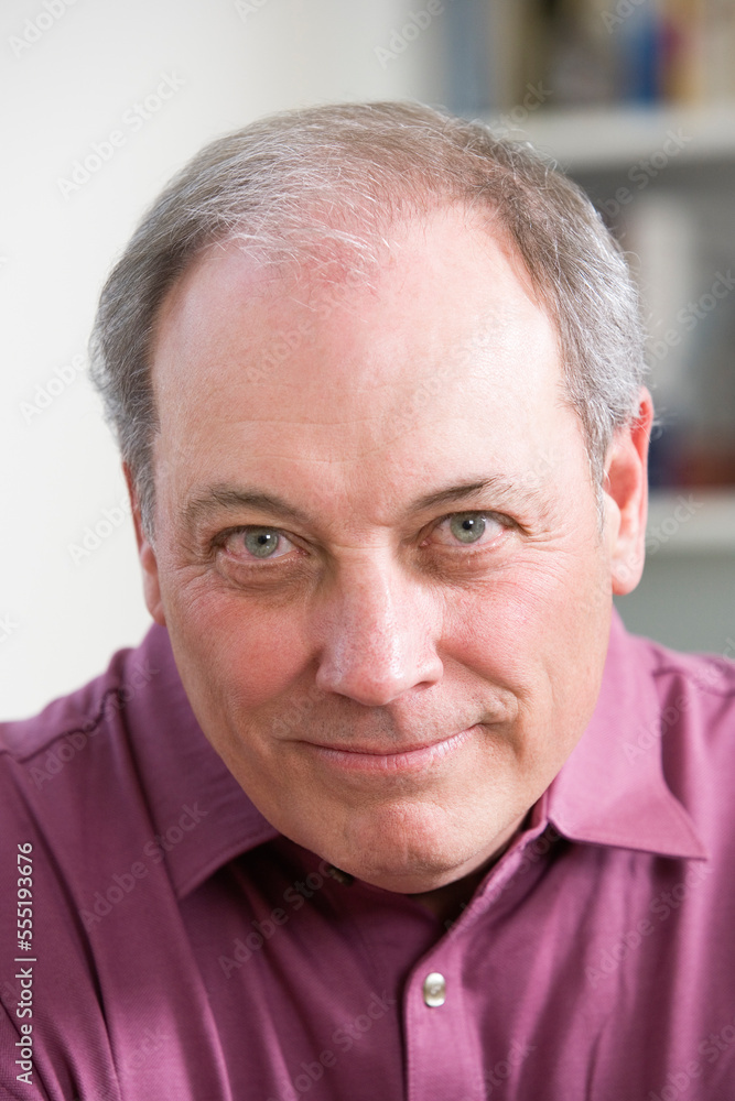 Portrait of a smiling mature man. Portrait of a smiling mature man.