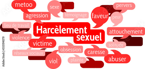 Nuage de Mots Harcèlement Sexuel v8