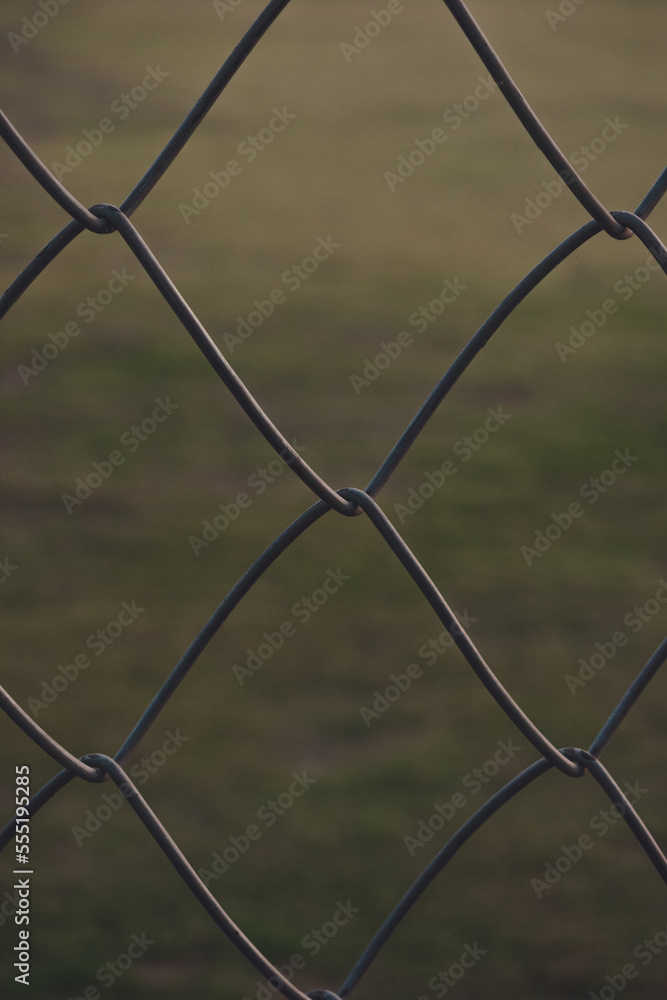 Close of Fence Wire - Copy space background