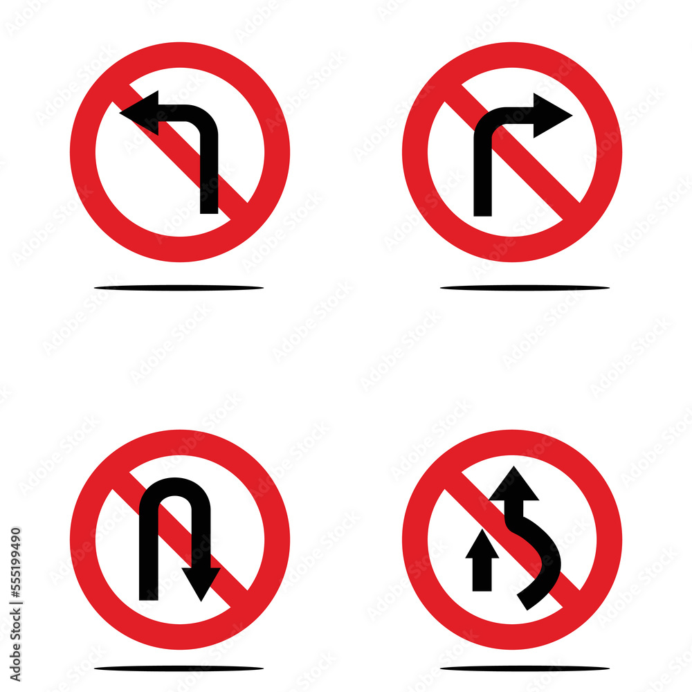 Traffic signs symbol vector design. Symbol design or icon Traffic signs symbol vector design. Symbol design or icon