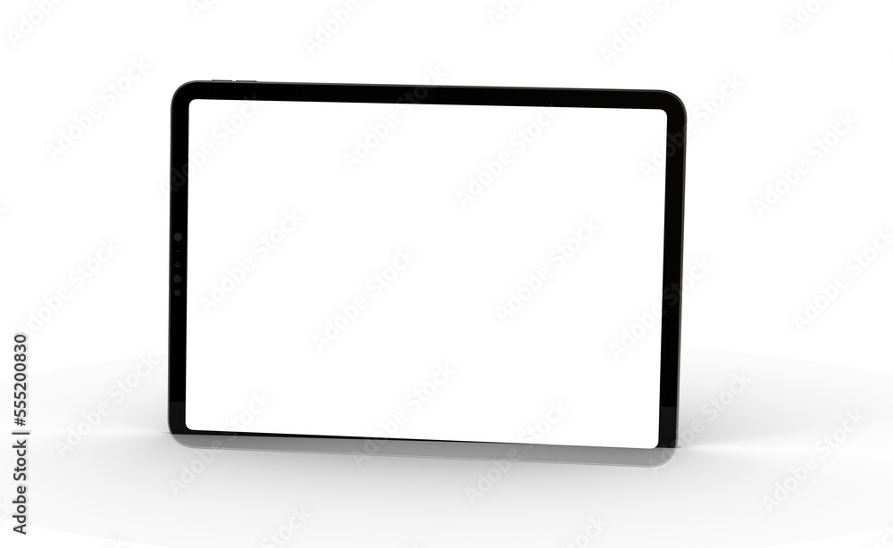 Photo Black tablet computer with blank 3d Photo Black tablet computer with blank 3d