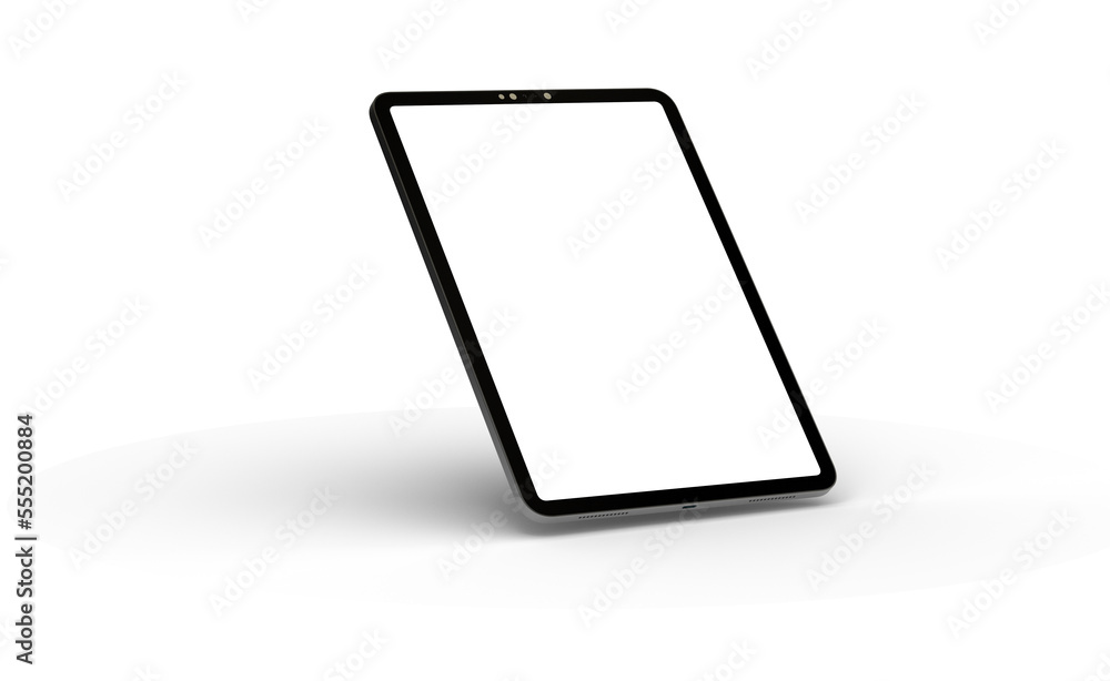 Photo Black tablet computer with blank 3d Photo Black tablet computer with blank 3d