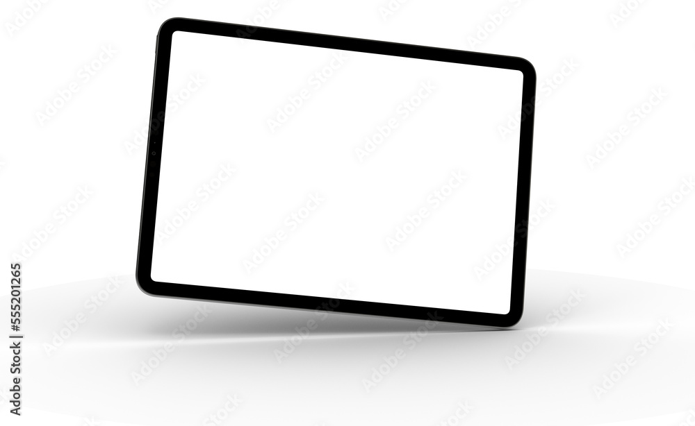 Photo Black tablet computer with blank 3d Photo Black tablet computer with blank 3d