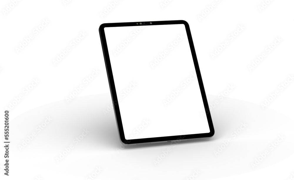 Photo Black tablet computer with blank 3d - obrazy, fototapety, plakaty 