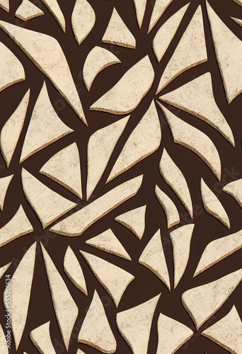 Moroccan tiles abstract design Generative AI © Dyeru