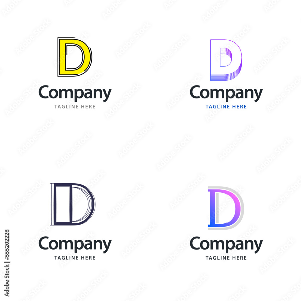 Letter D Big Logo Pack Design Creative Modern logos design for your business