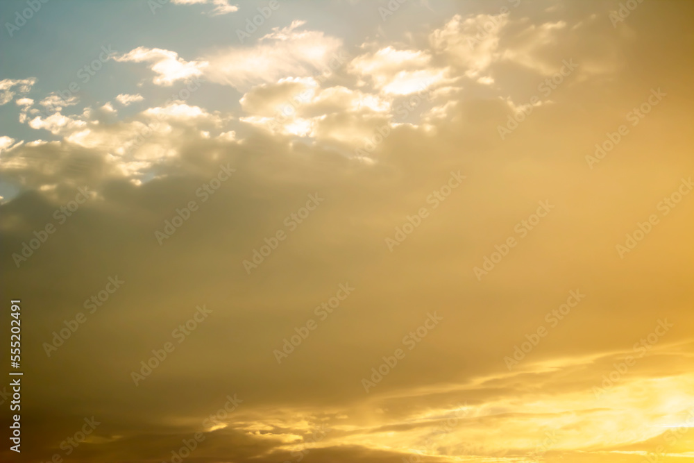Illuminated Sunrise or Sunset Clouds Background - backdrop - Wallpaper