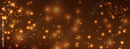 Abstract festive bokeh light background. Golden bokeh lights  Holiday concept and celebration background. Defocused bokeh blur lights background.