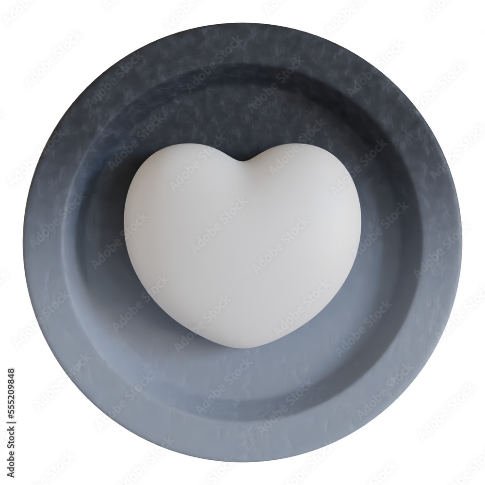 3d heart love coin illustration 3d heart love coin illustration
