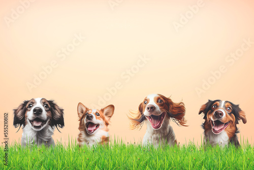 group of dogs generative AI