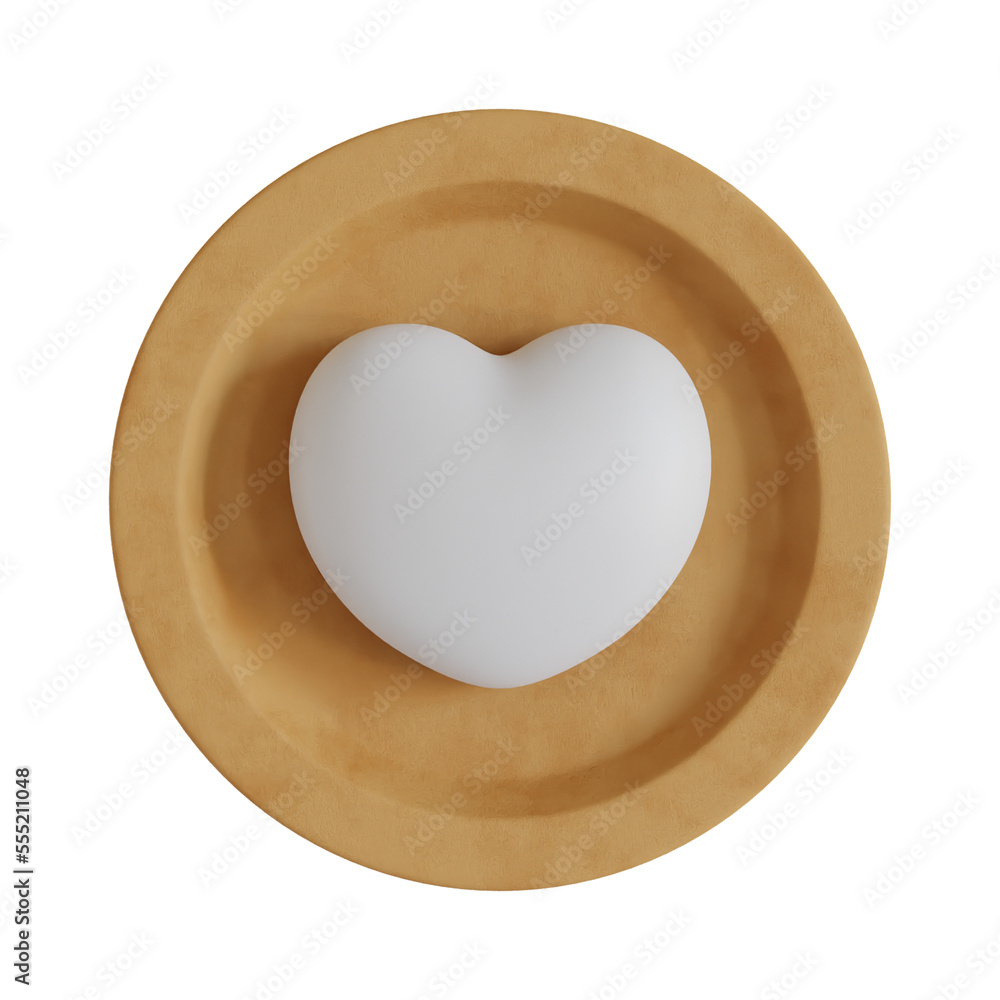 3d heart love coin illustration 3d heart love coin illustration