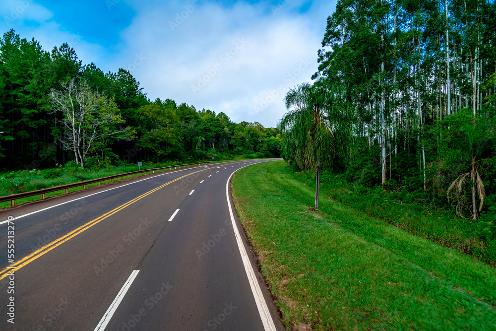 Fototapeta premium Highway in the nature of South America