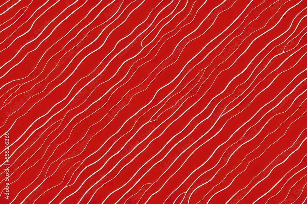 Fototapeta premium Doodled in red lines, this seamless design is fun and whimsical. Colorful geometric shapes on a colorful backdrop. Generative AI