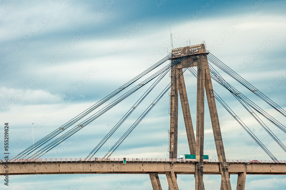 General Belgrano Bridge in Argentina on the Parana River General Belgrano Bridge in Argentina on the Parana River