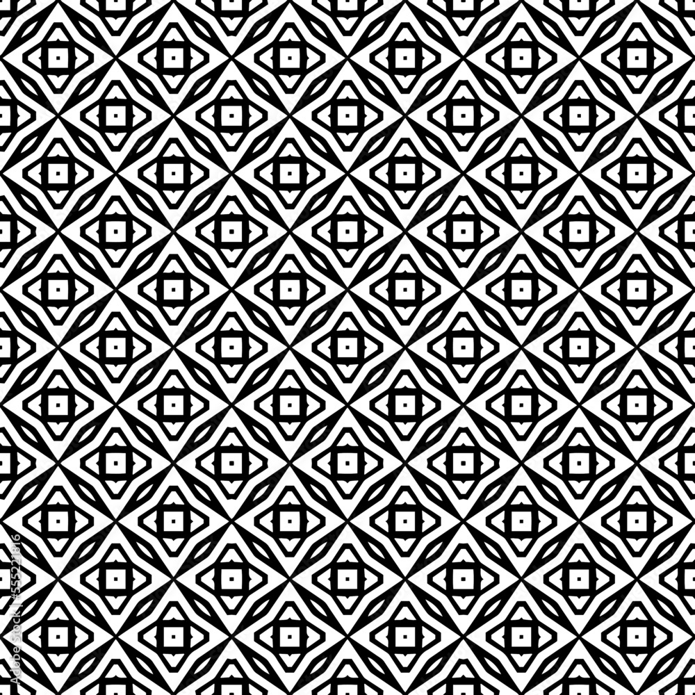 Black and white seamless pattern texture. Greyscale ornamental graphic design. Mosaic ornaments. Pattern template. Vector illustration. EPS10. Black and white seamless pattern texture. Greyscale ornamental graphic design. Mosaic ornaments. Pattern template. Vector illustration. EPS10.
