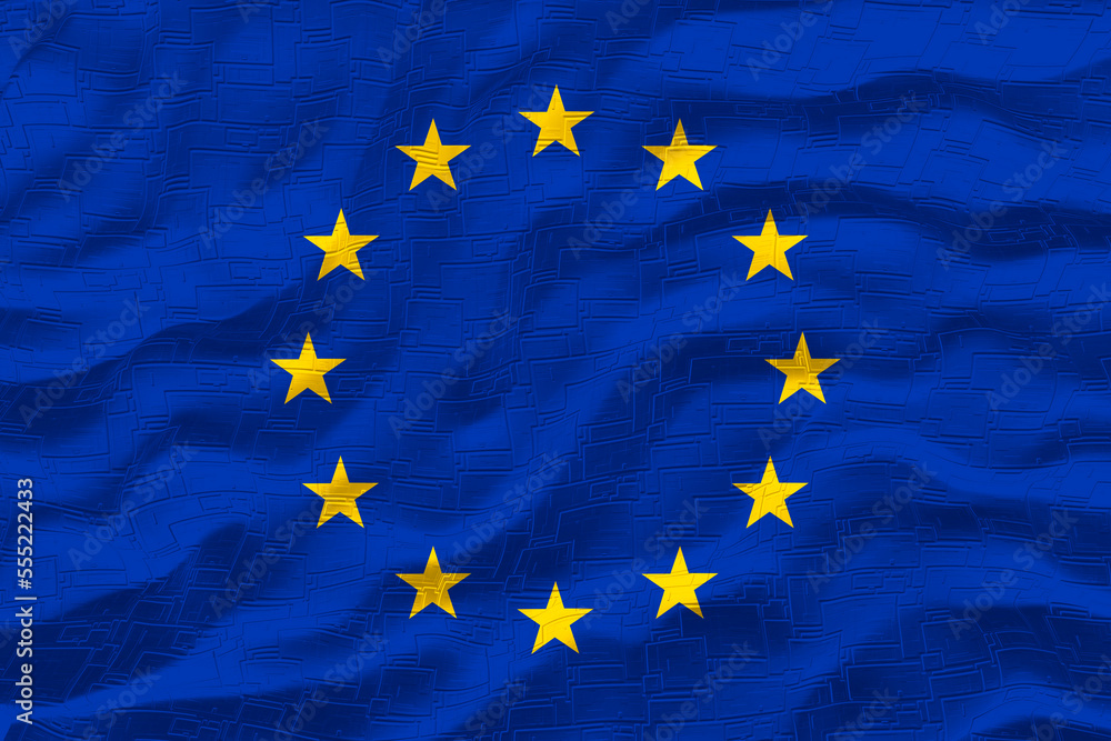 National flag of Europe. Background with flag of Europe. National flag of Europe. Background with flag of Europe.