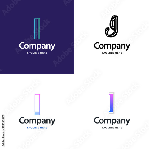 Letter I Big Logo Pack Design Creative Modern logos design for your business