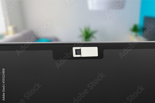 Webcam cover for laptop to prevent of illegal surveillance
