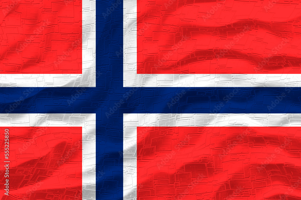 . National flag of Svalbard. Background with flag of Svalbard. . National flag of Svalbard. Background with flag of Svalbard.