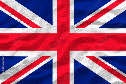 National flag of United Kingdom. Background with flag of United Kingdom.