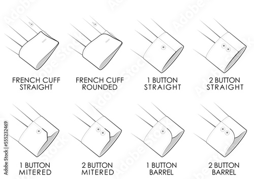 Cuff off shirt. Format vector