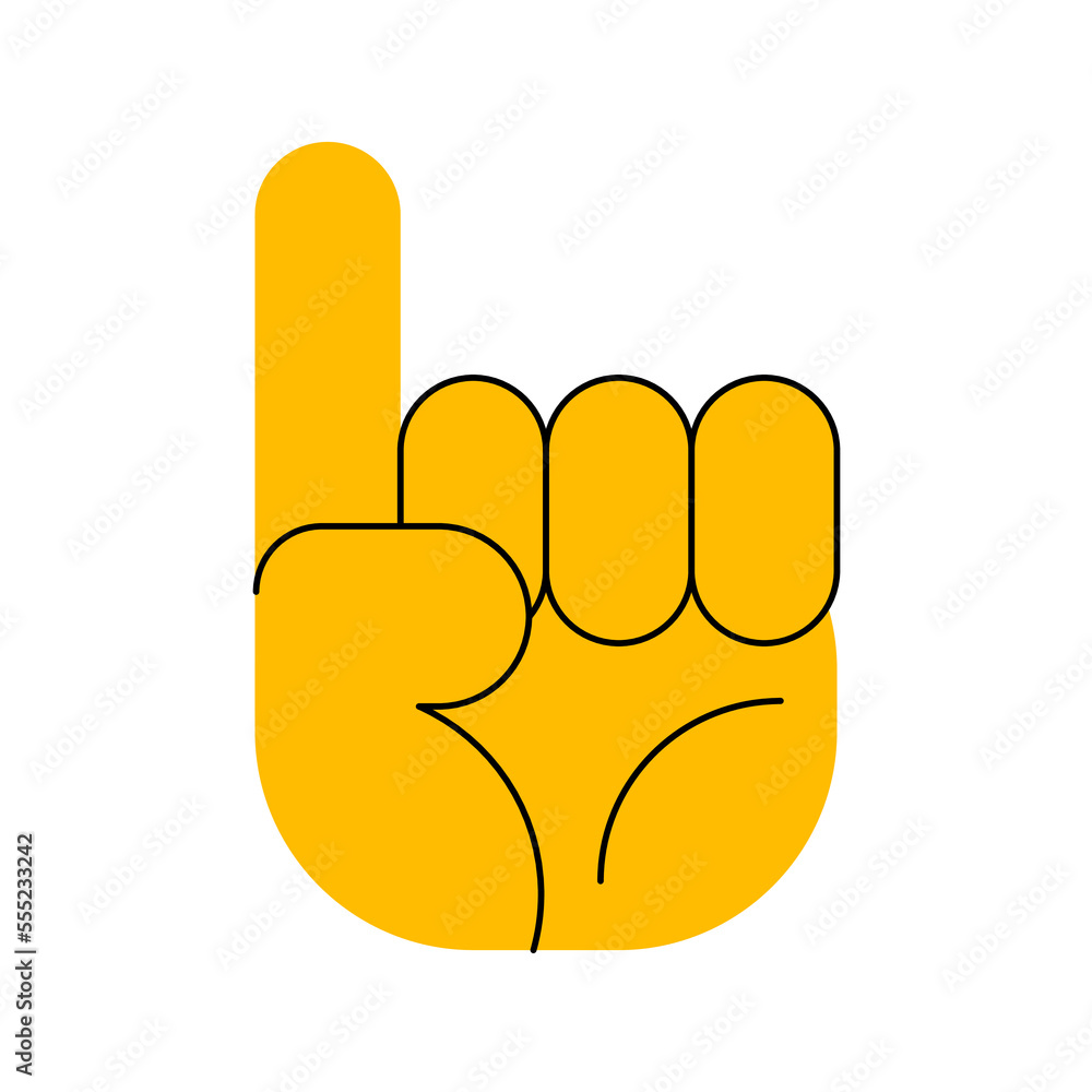 Hand sign icon. Flat emoji vector illustration. Hand sign icon. Flat emoji vector illustration.
