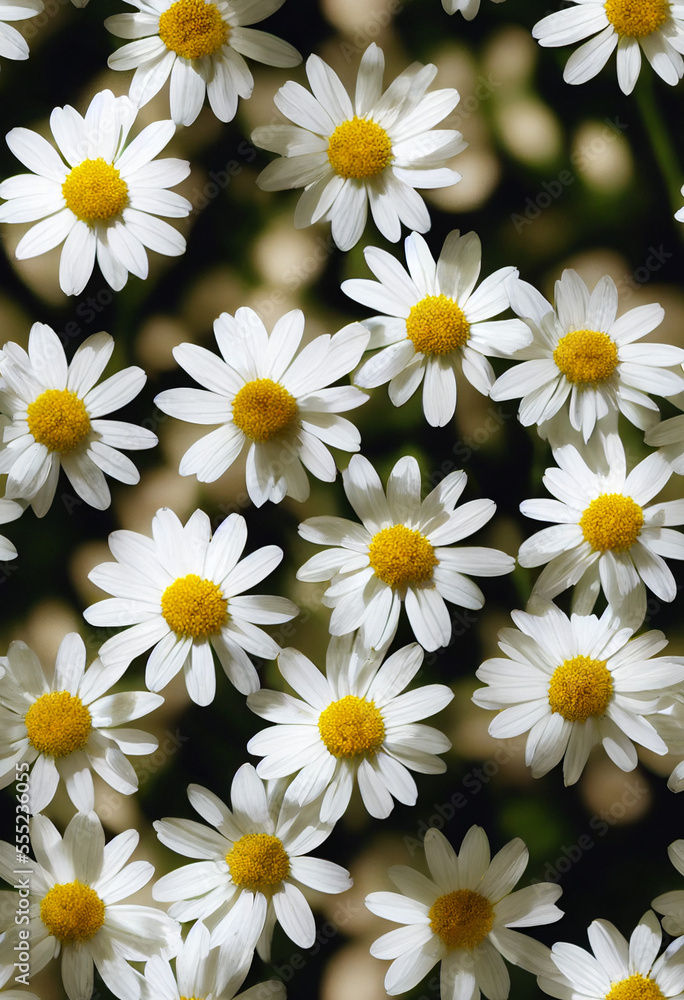 Cute beautiful White daisy flowers Generative AI Cute beautiful White daisy flowers Generative AI