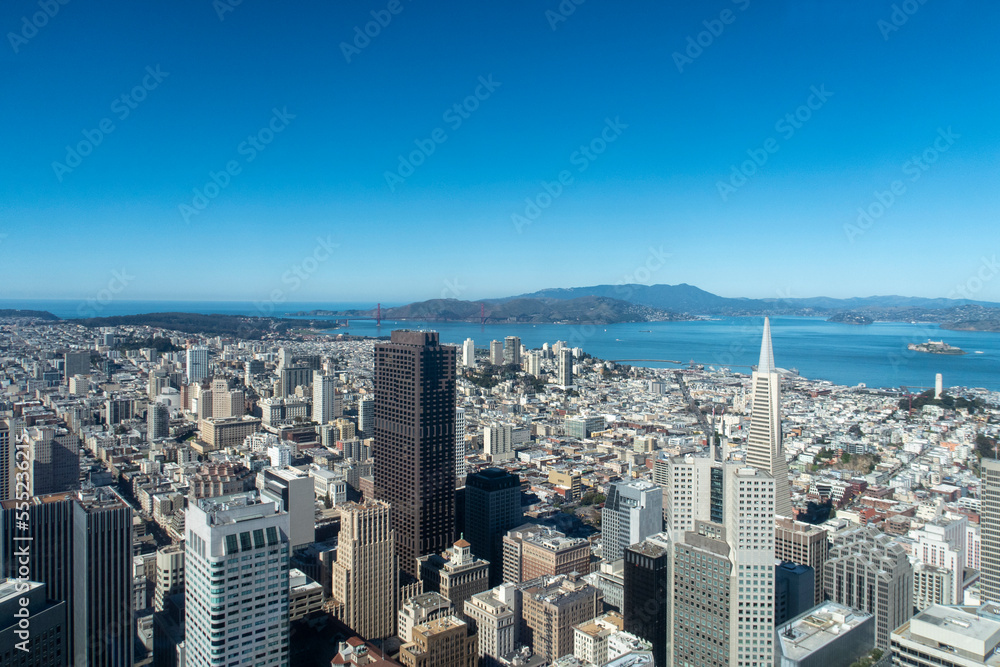 San Francisco Skyline with Golden Gate Bridge